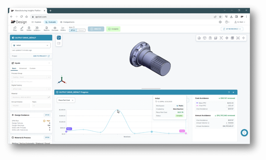 aPriori Automated Manufacturing Simulation aPriori Automated Manufacturing Simulation