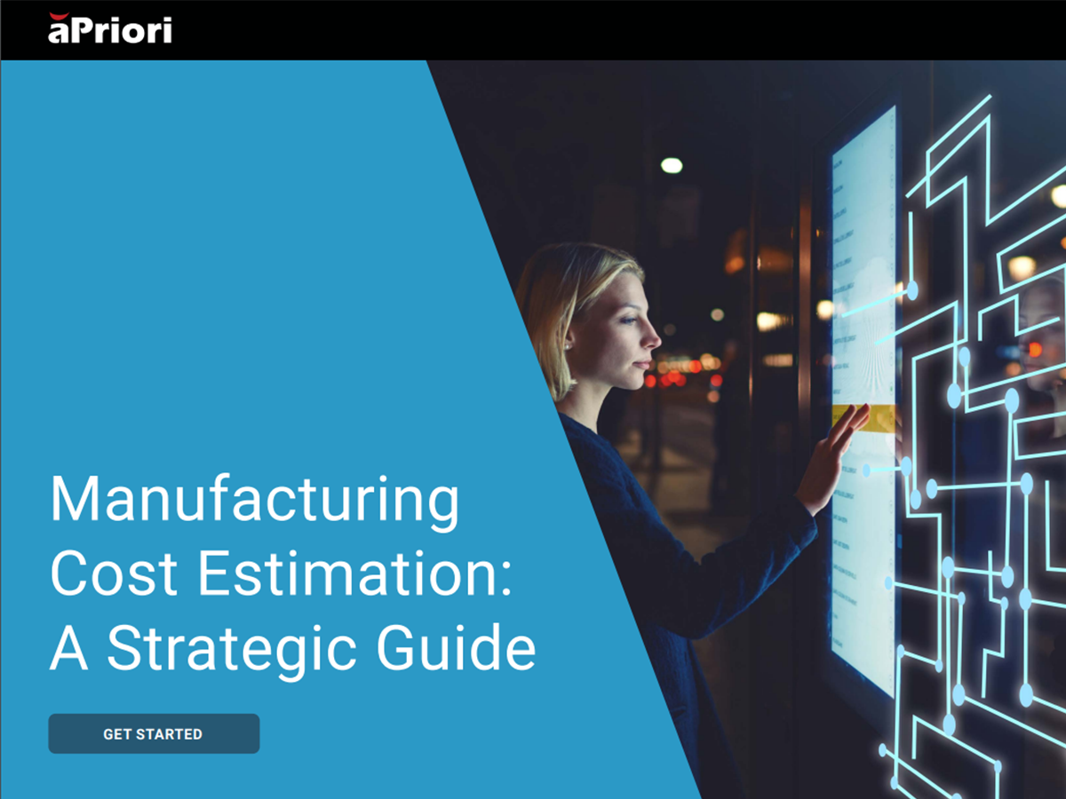 Quick generate new manufacturing cost estimates